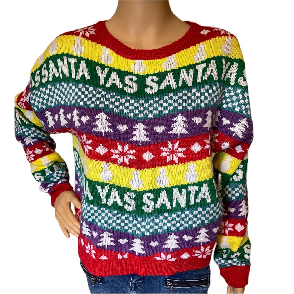 Christmas Sweater Yas Santa